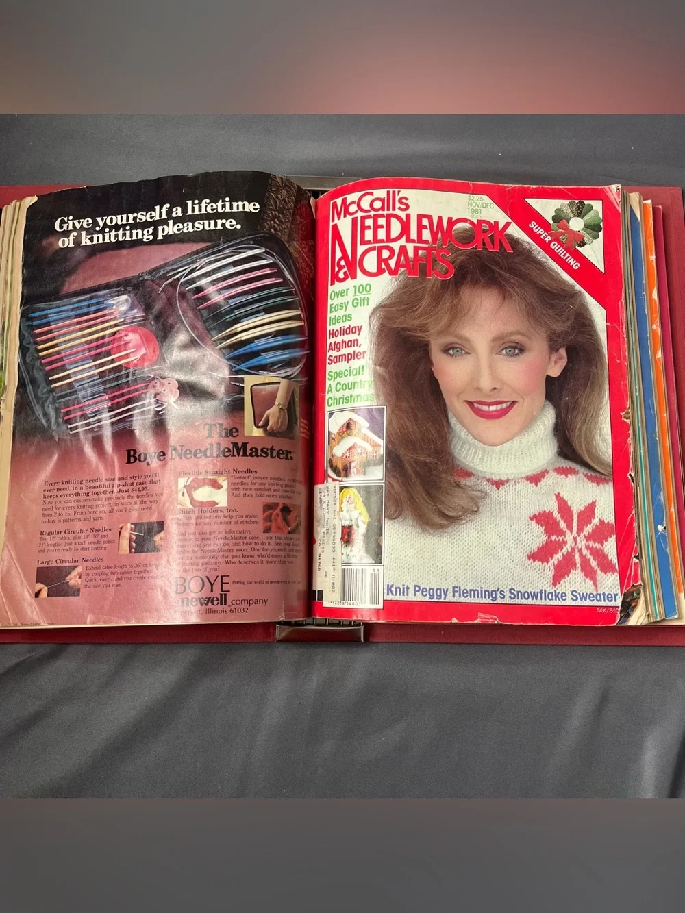 McCall's Magazine Issues 1981-1982 Bound Binder Vtg Lot Needlework Craft Collect